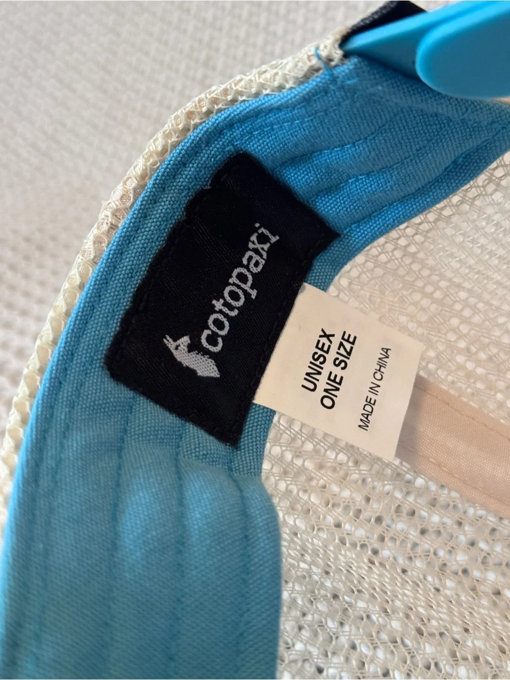 cotopaxi Blue and White Kids Trucker Hat